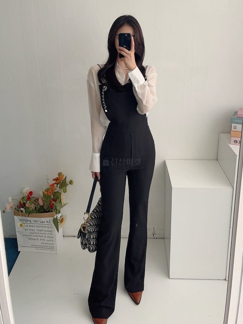 Bes - Korean Women Fashion - #momslook - Chain Bodysuit - 9