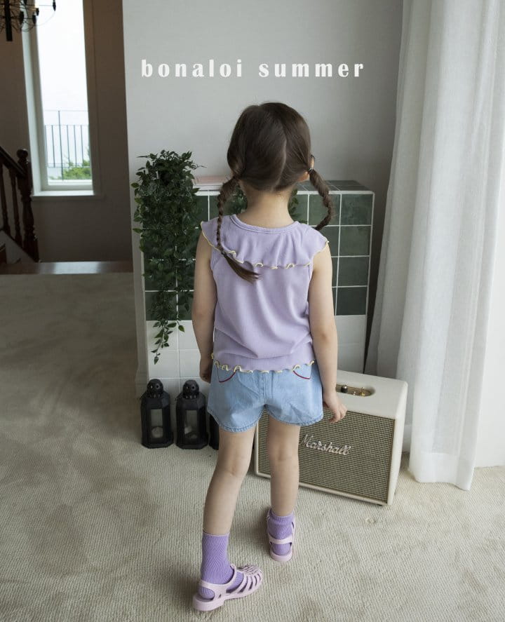 Bonaloi - Korean Children Fashion - #Kfashion4kids - Side Skort Shorts - 6