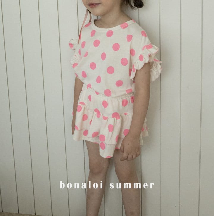 Bonaloi - Korean Children Fashion - #Kfashion4kids - Dot Drop Tee - 3