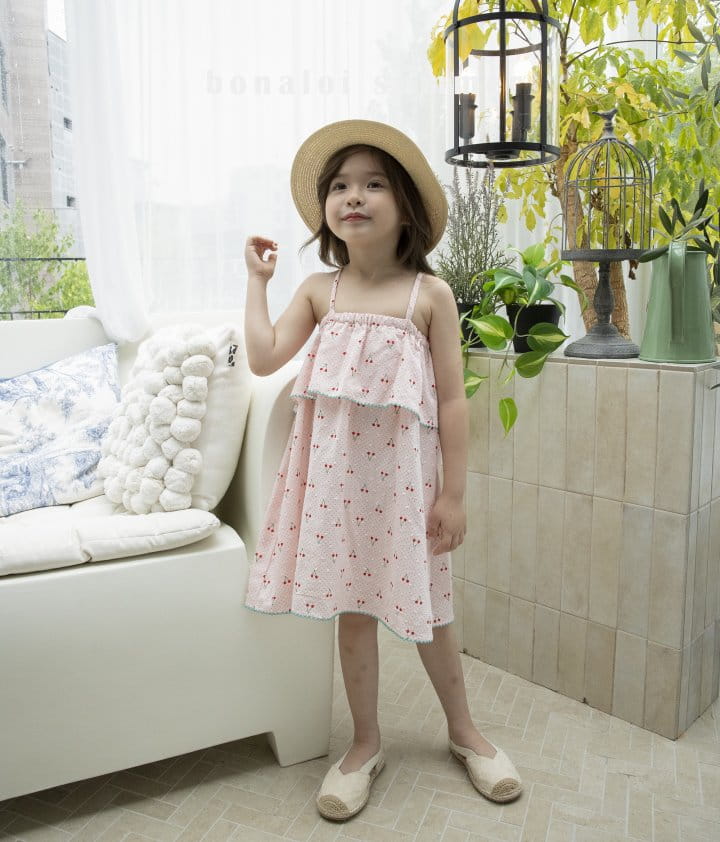 Bonaloi - Korean Children Fashion - #childofig - Cherry One-piece - 2