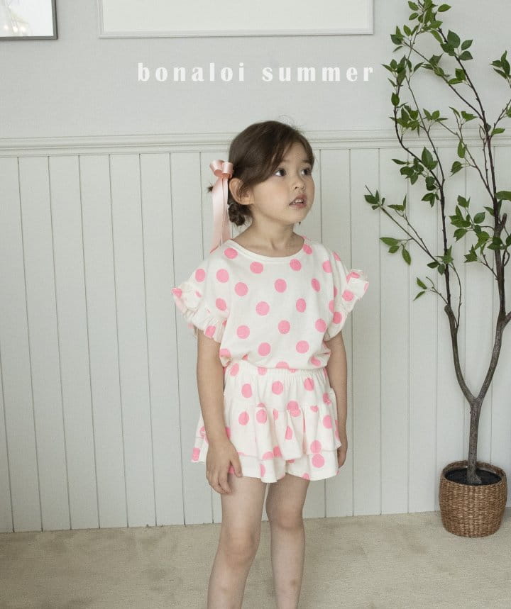 Bonaloi - Korean Children Fashion - #childofig - Essen Dot Skirt Shorts - 12