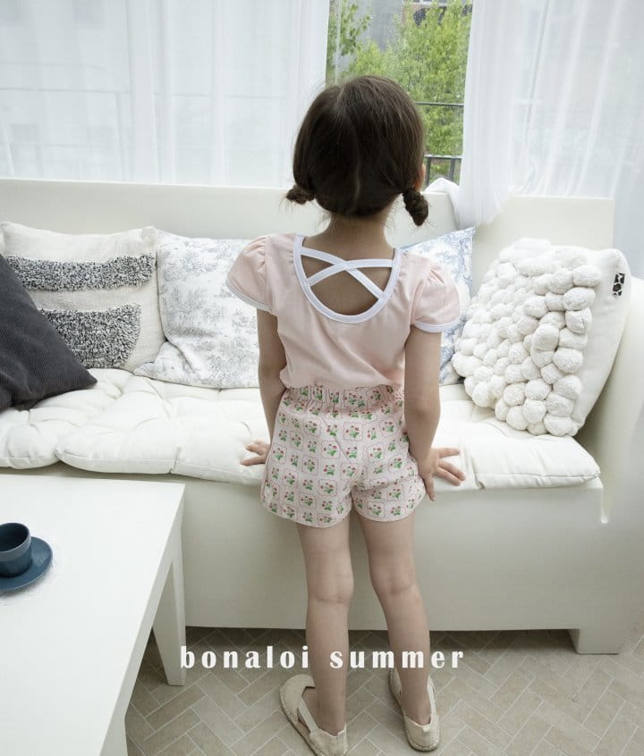 Bonaloi - Korean Children Fashion - #childofig - Strawberry Sleeve Tee - 10