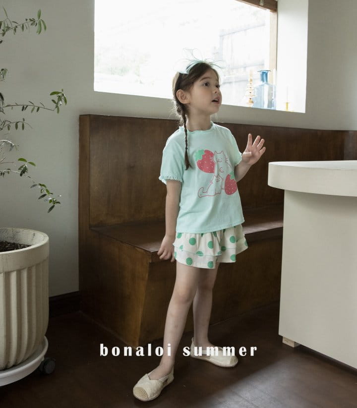 Bonaloi - Korean Children Fashion - #childofig - Sleeves Lace Tee - 8