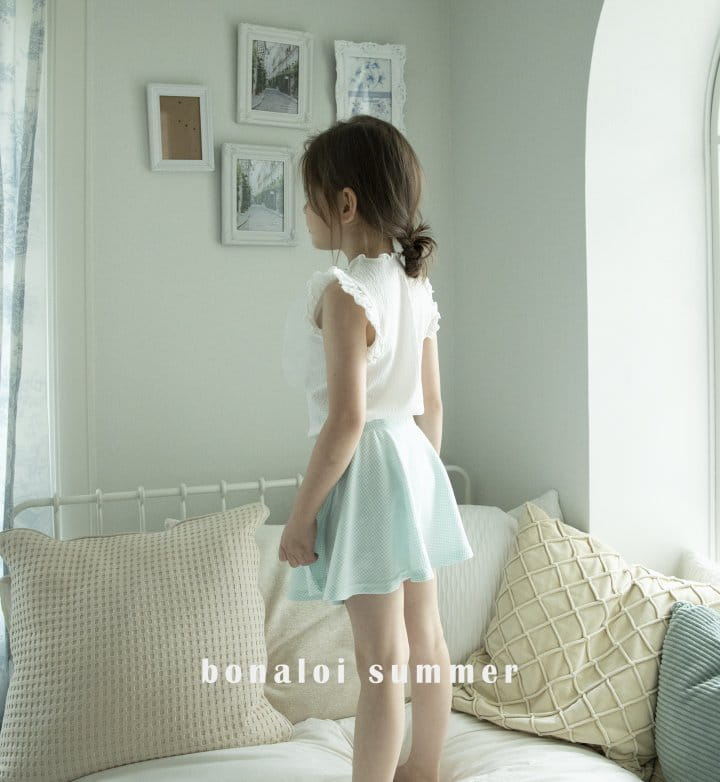 Bonaloi - Korean Children Fashion - #childofig - Shine Mesh Ribbon Sleeveless - 7