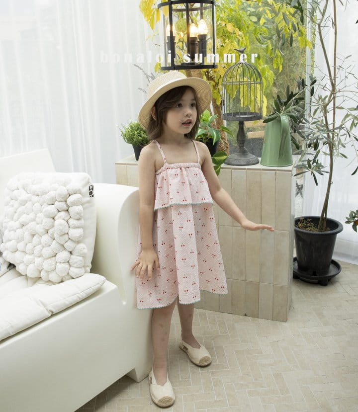 Bonaloi - Korean Children Fashion - #childrensboutique - Cherry One-piece - 4