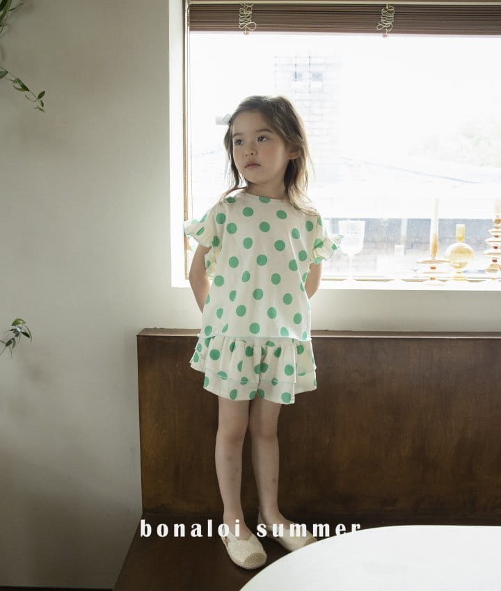 Bonaloi - Korean Children Fashion - #discoveringself - Essen Dot Skirt Shorts - 2