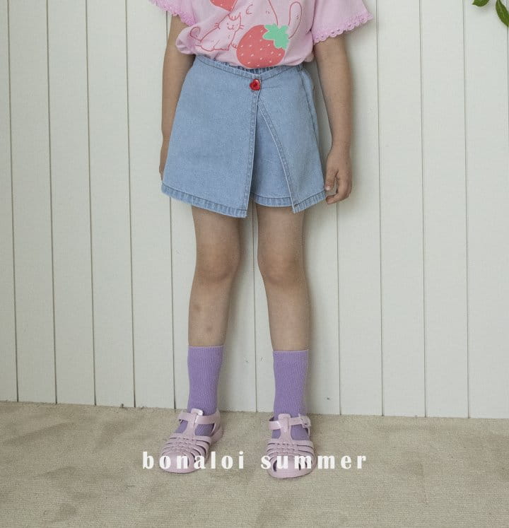 Bonaloi - Korean Children Fashion - #discoveringself - Side Skort Shorts