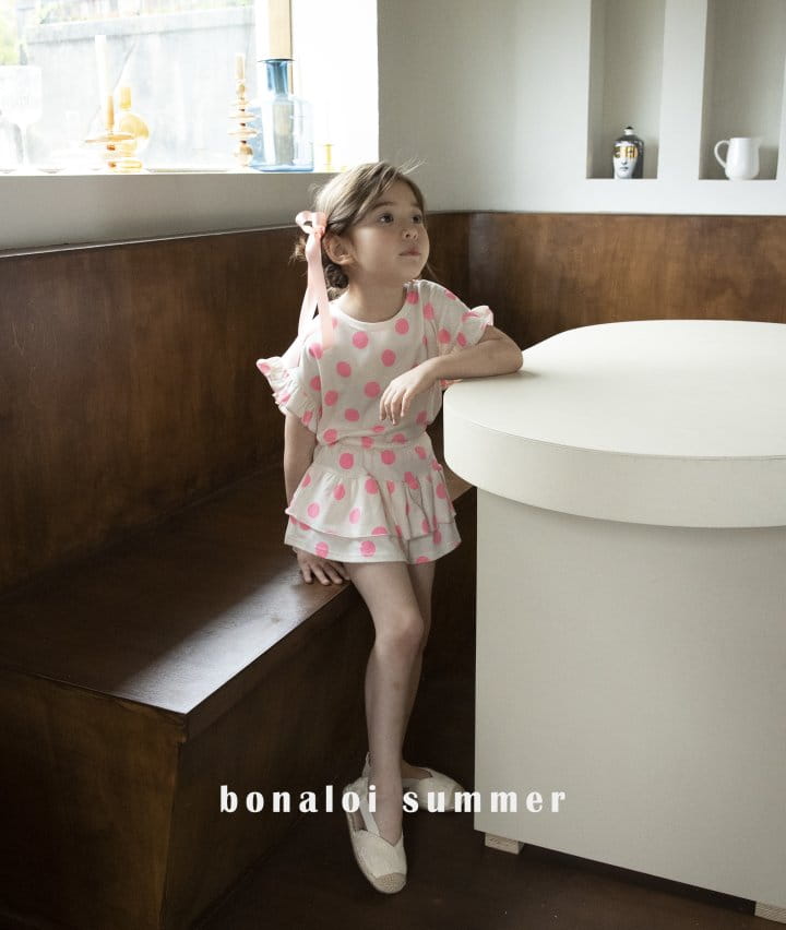 Bonaloi - Korean Children Fashion - #discoveringself - Dot Drop Tee - 12