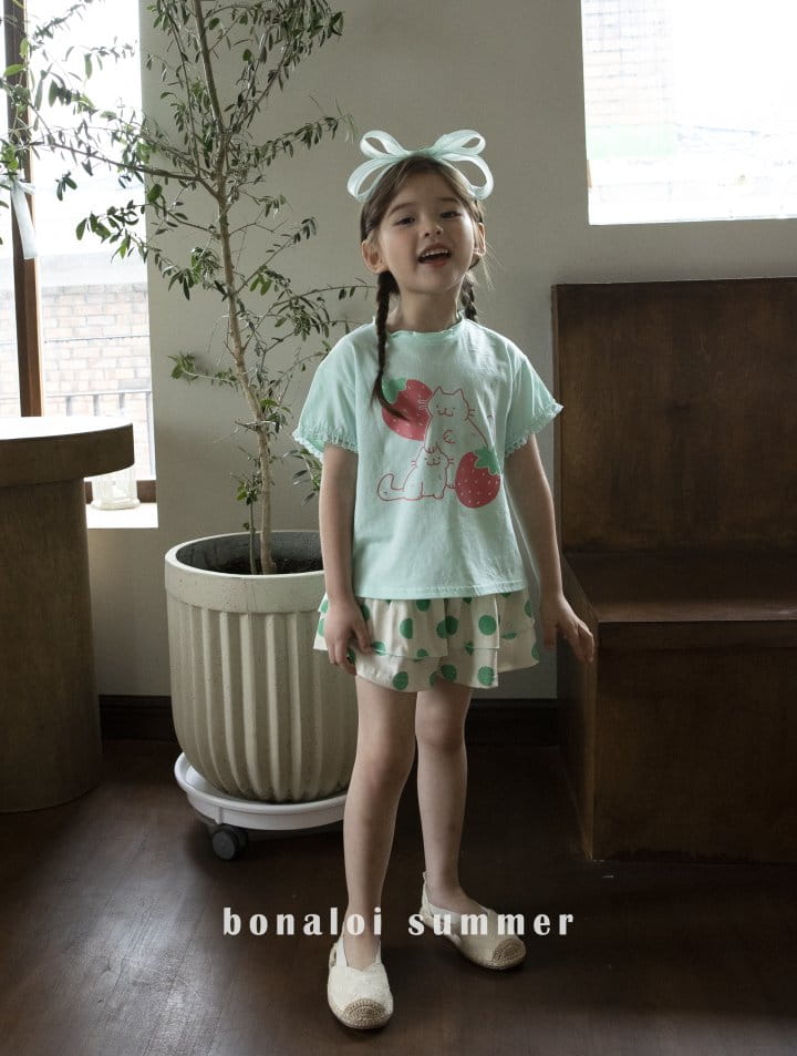 Bonaloi - Korean Children Fashion - #discoveringself - Sleeves Lace Tee - 11