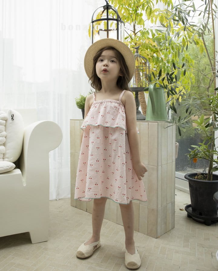 Bonaloi - Korean Children Fashion - #fashionkids - Cherry One-piece - 6