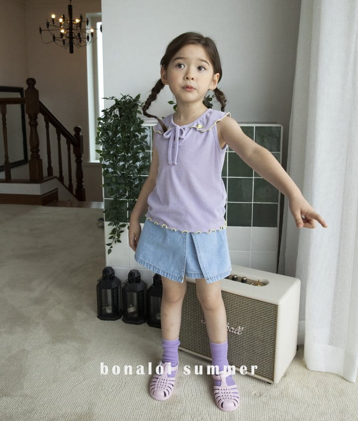 Bonaloi - Korean Children Fashion - #kidsshorts - Side Skort Shorts - 4