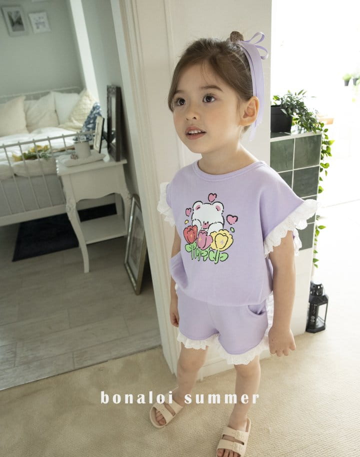 Bonaloi - Korean Children Fashion - #minifashionista - Twrinmkle Top Bottom Set