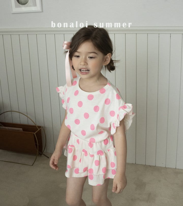 Bonaloi - Korean Children Fashion - #prettylittlegirls - Essen Dot Skirt Shorts - 11