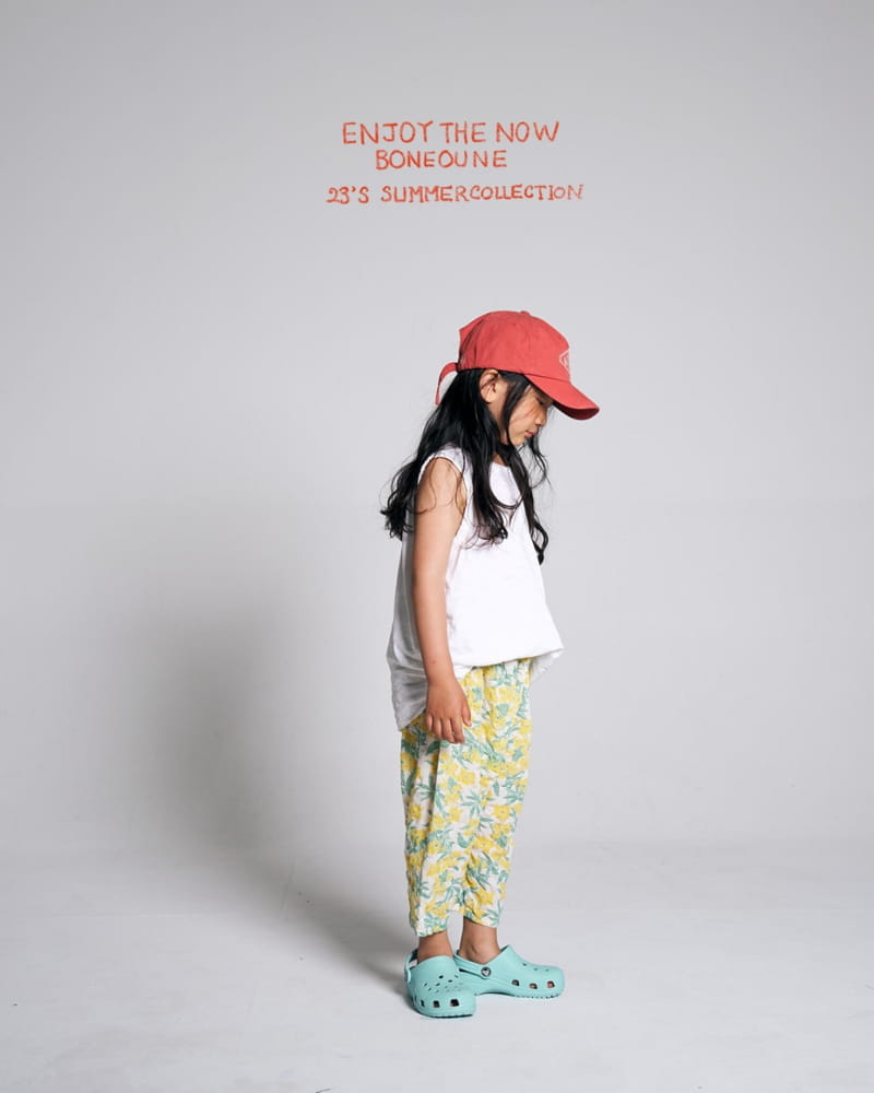 Boneoune - Korean Children Fashion - #designkidswear - Omaru Flower Pants - 4