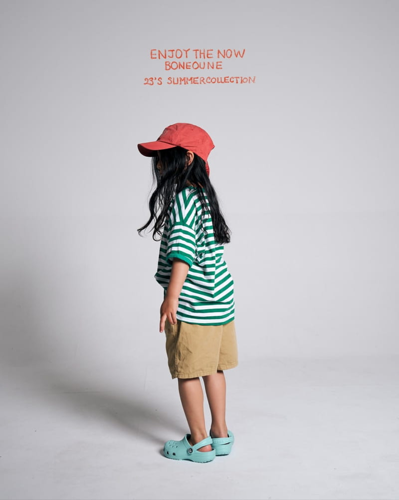 Boneoune - Korean Children Fashion - #kidsshorts - Bone Line Tee - 6