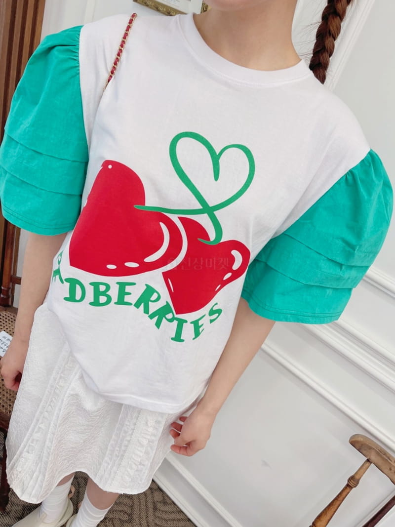 Boutique - Korean Women Fashion - #momslook - Red Berry Tee - 6