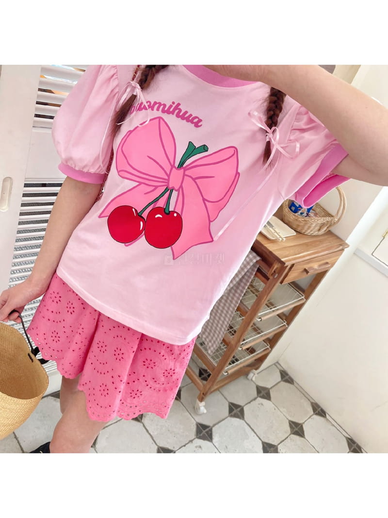 Boutique - Korean Women Fashion - #vintageinspired - Cherry Tee - 4