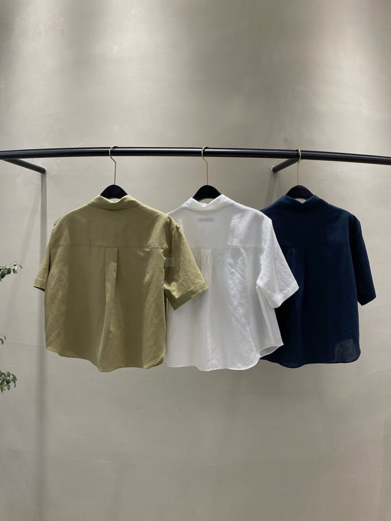 Boutique Seoul - Korean Women Fashion - #womensfashion - Linen Half Shirt - 9