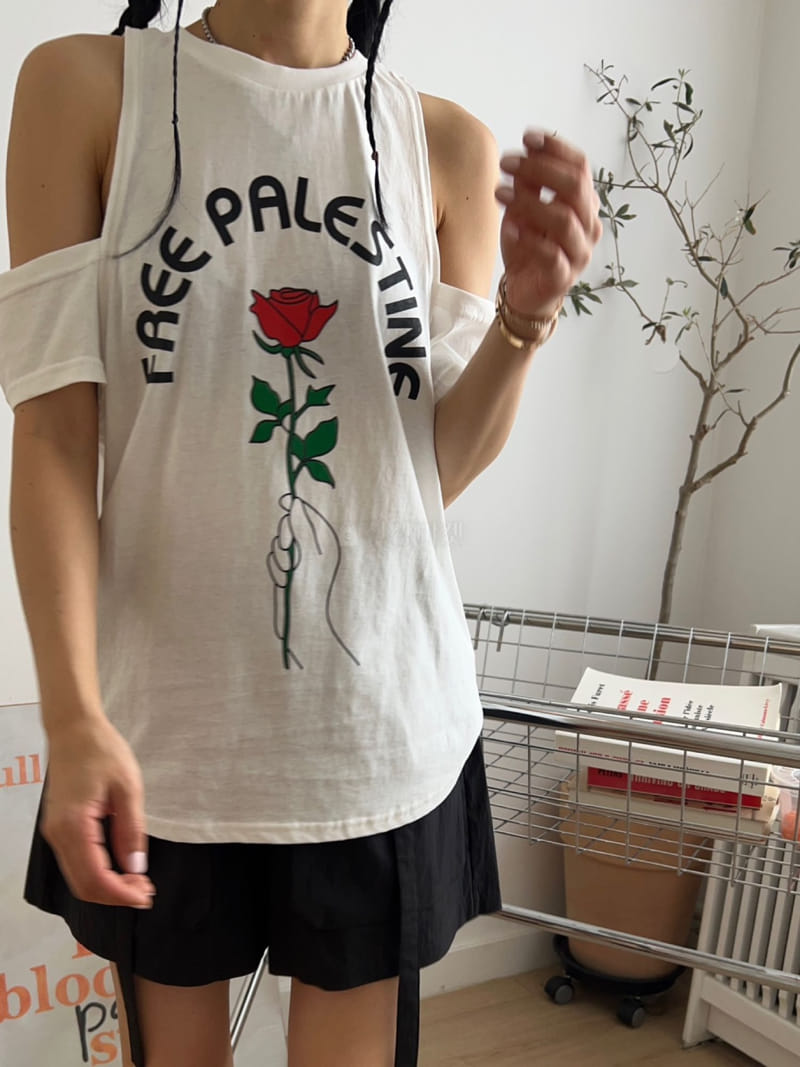 Bricklane - Korean Women Fashion - #pursuepretty - Rose Slit Tee - 10