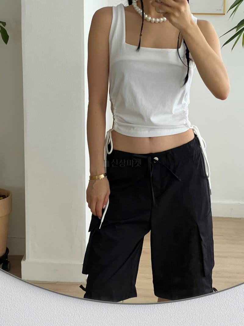 Bricklane - Korean Women Fashion - #pursuepretty - Shirring String Sleeveless