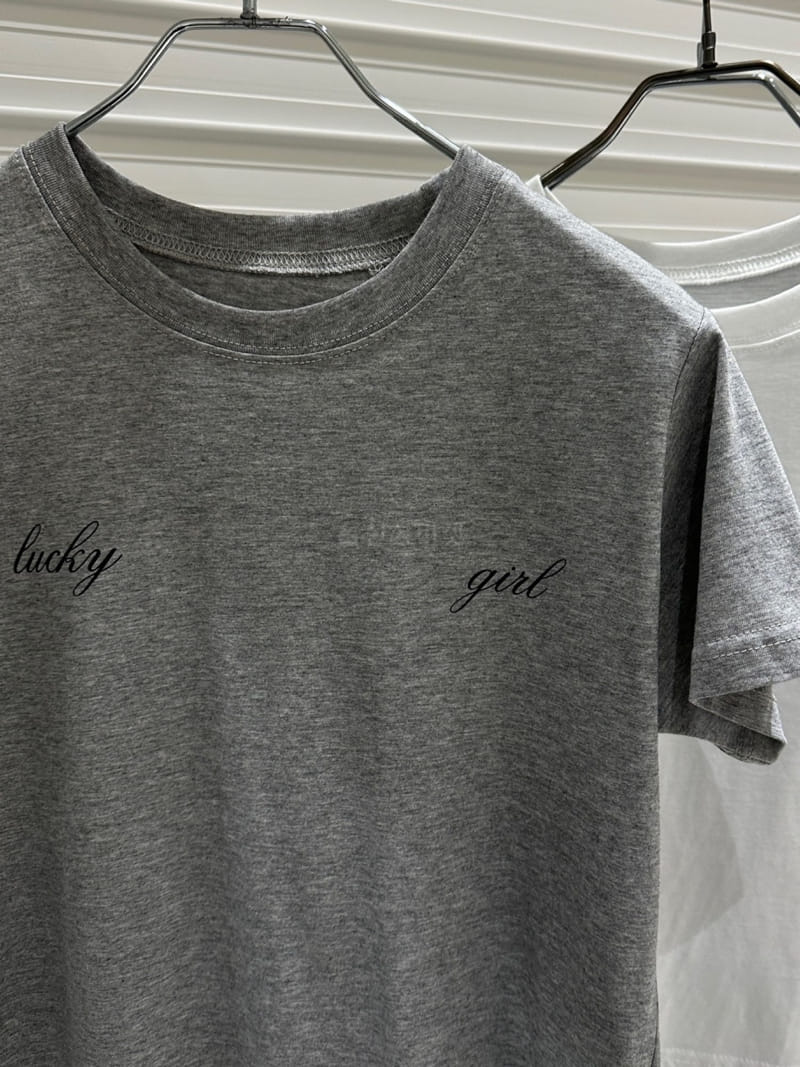 Bricklane - Korean Women Fashion - #womensfashion - Lucky Girl Tee - 8