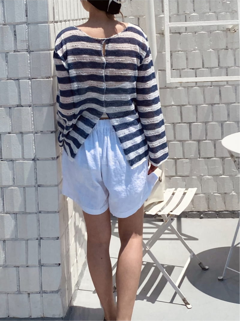 Butter - Korean Women Fashion - #momslook - Tissue Stripes Knit Tee - 10