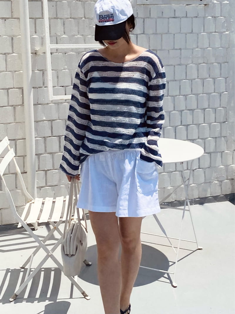 Butter - Korean Women Fashion - #momslook - Tissue Stripes Knit Tee - 2