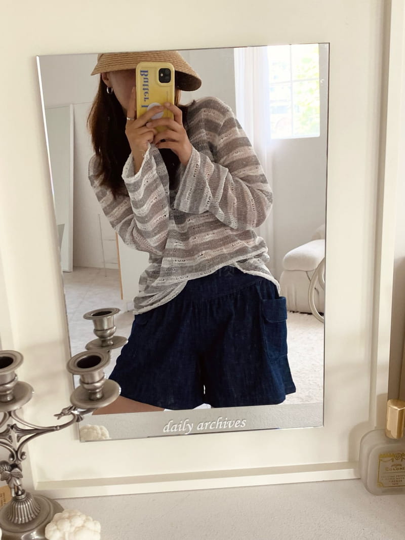 Butter - Korean Women Fashion - #womensfashion - Tissue Stripes Knit Tee