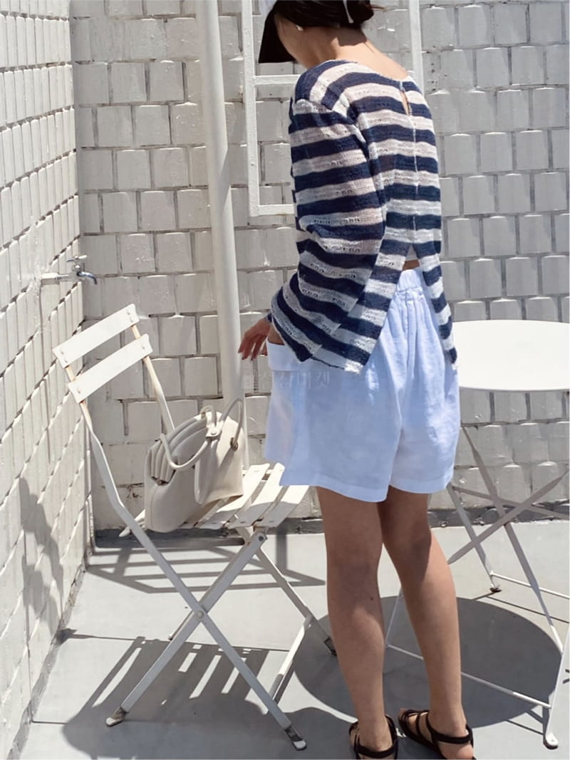 Butter - Korean Women Fashion - #womensfashion - Tissue Stripes Knit Tee - 11