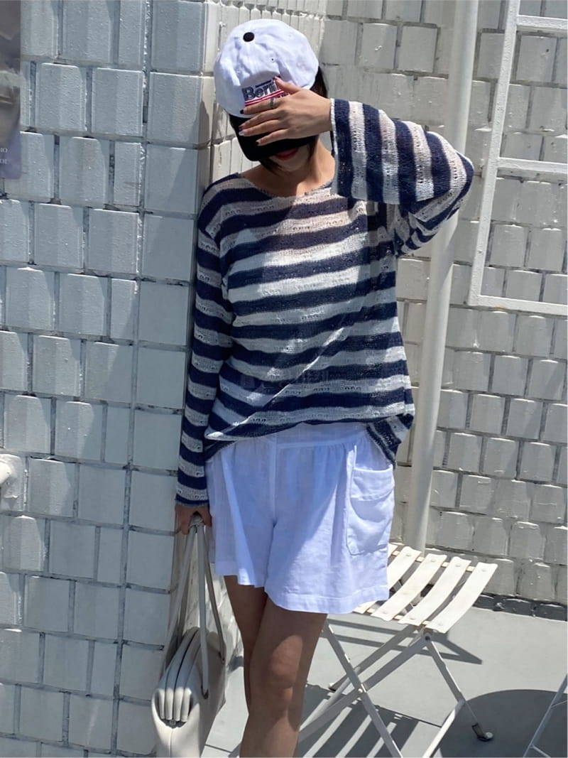 Butter - Korean Women Fashion - #womensfashion - Tissue Stripes Knit Tee - 9