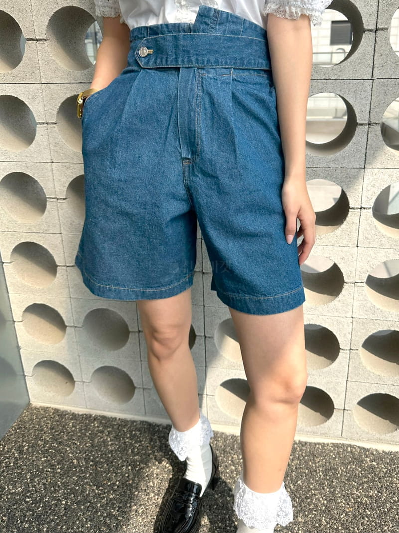 Bwithu - Korean Women Fashion - #momslook - Denim Shorts - 10