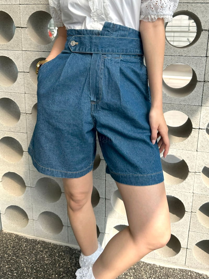 Bwithu - Korean Women Fashion - #womensfashion - Denim Shorts - 11