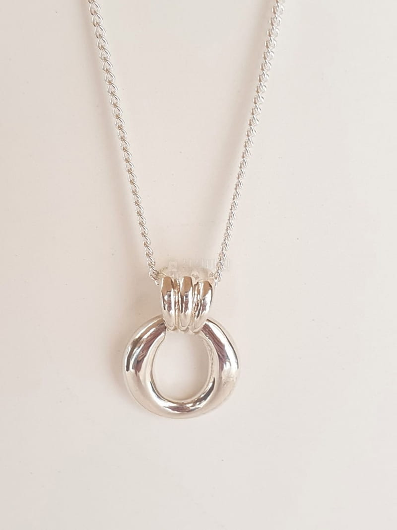 Cabinet - Korean Women Fashion - #momslook - Silver 3 Stripes Necklace