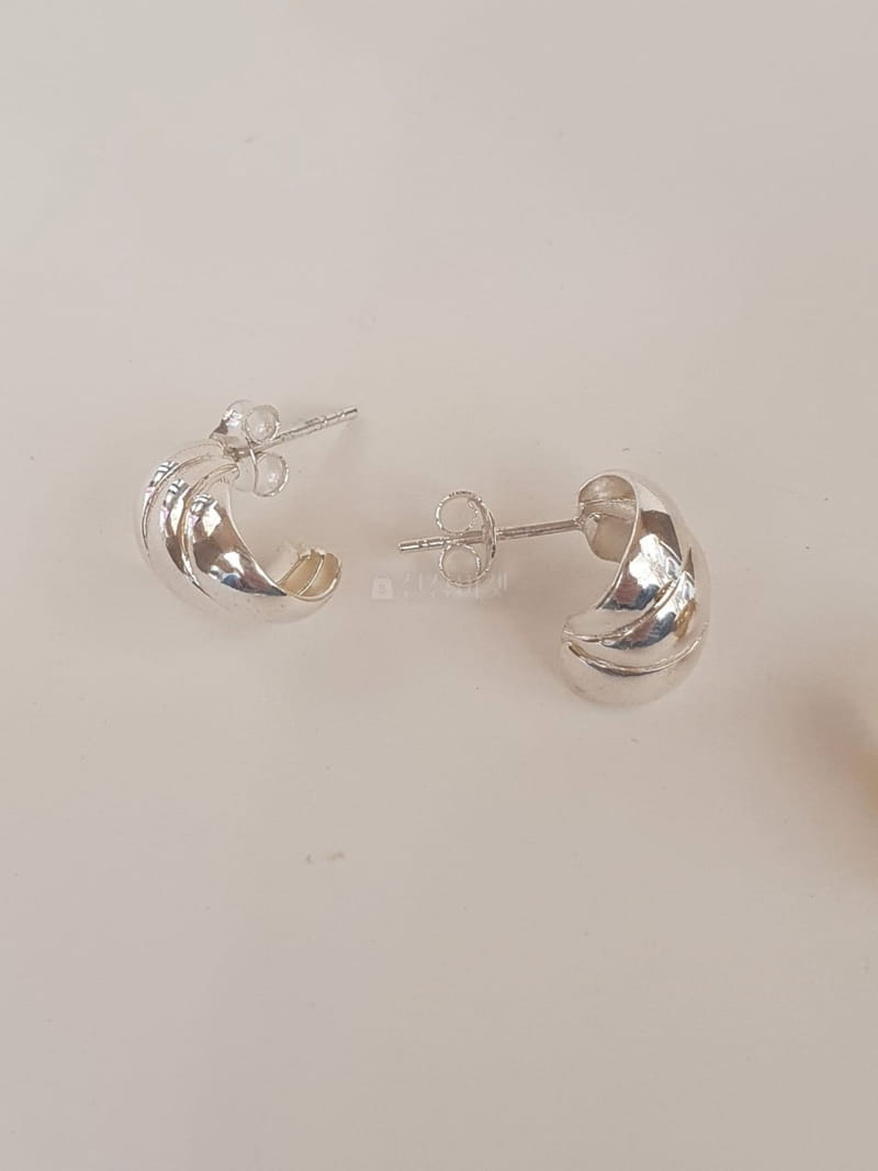 Cabinet - Korean Women Fashion - #momslook - Silver Sky Earring - 2