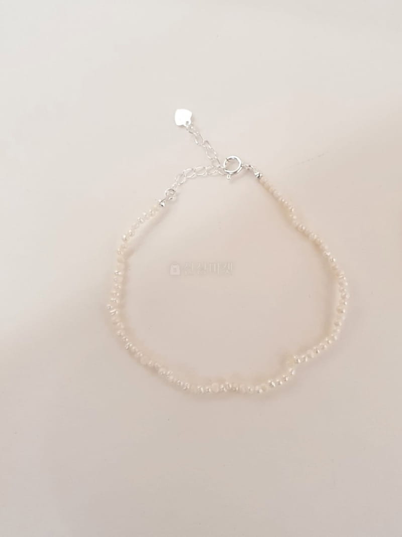 Cabinet - Korean Women Fashion - #momslook - Silver G Pearl  Bracelet