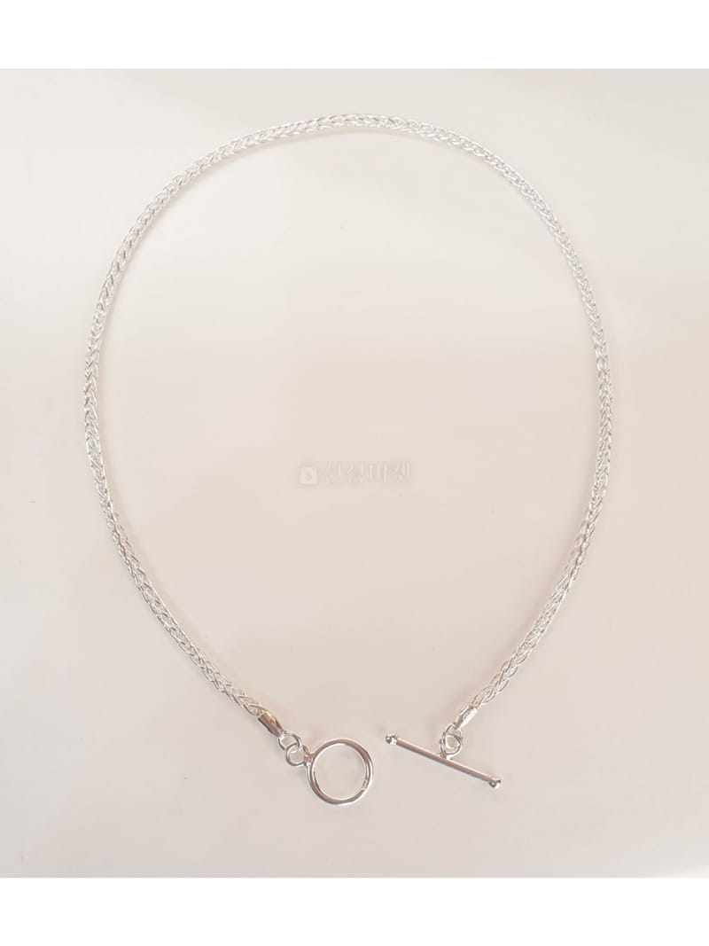 Cabinet - Korean Women Fashion - #momslook - Silver (Silver45cm) Twist Necklace