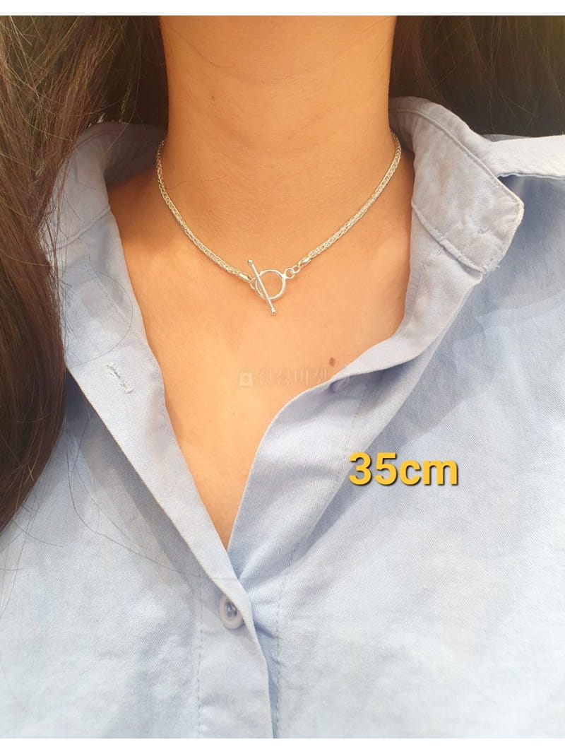 Cabinet - Korean Women Fashion - #momslook - Silver (Silver45cm) Twist Necklace - 2