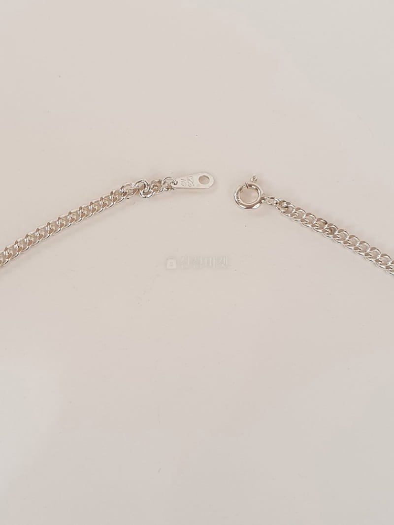 Cabinet - Korean Women Fashion - #momslook - Silver (Silver) Chain Square Necklace - 2