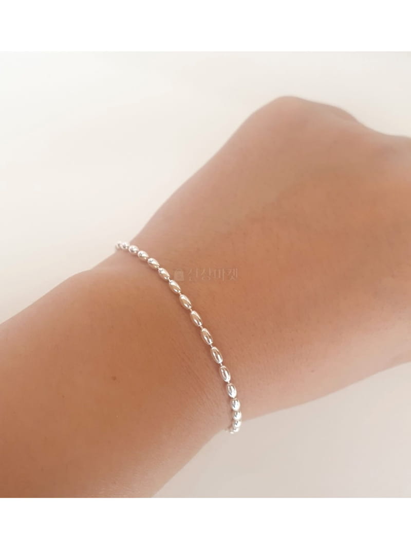 Cabinet - Korean Women Fashion - #womensfashion - Silver (Silver) Sausage Bracelet - 4