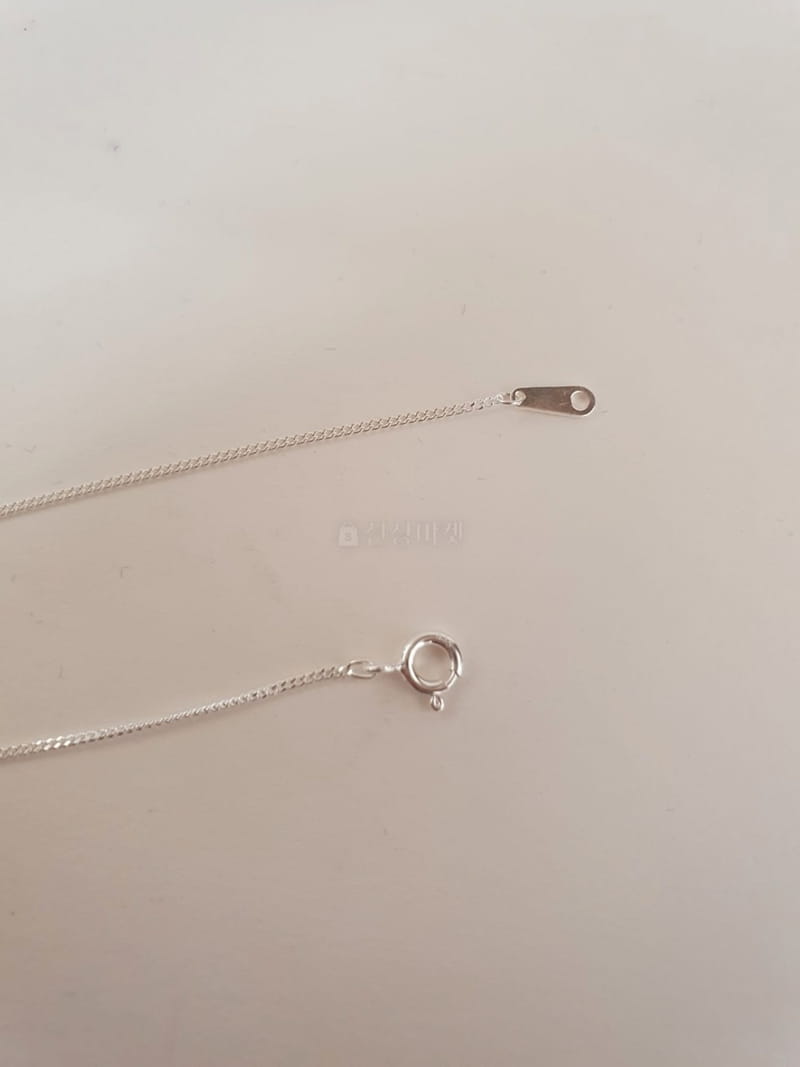 Cabinet - Korean Women Fashion - #momslook - Silver (Silver) Cubic Heart Necklace - 2