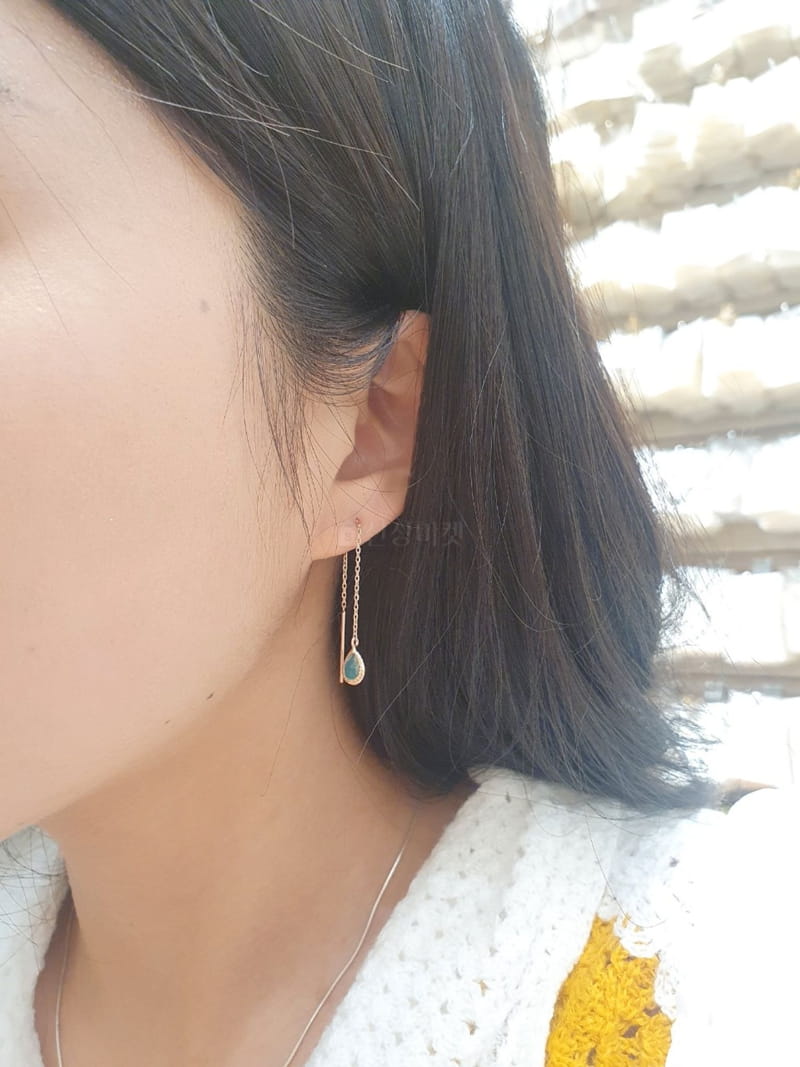 Cabinet - Korean Women Fashion - #momslook - Silver (Silver) Color Sun Earring - 5