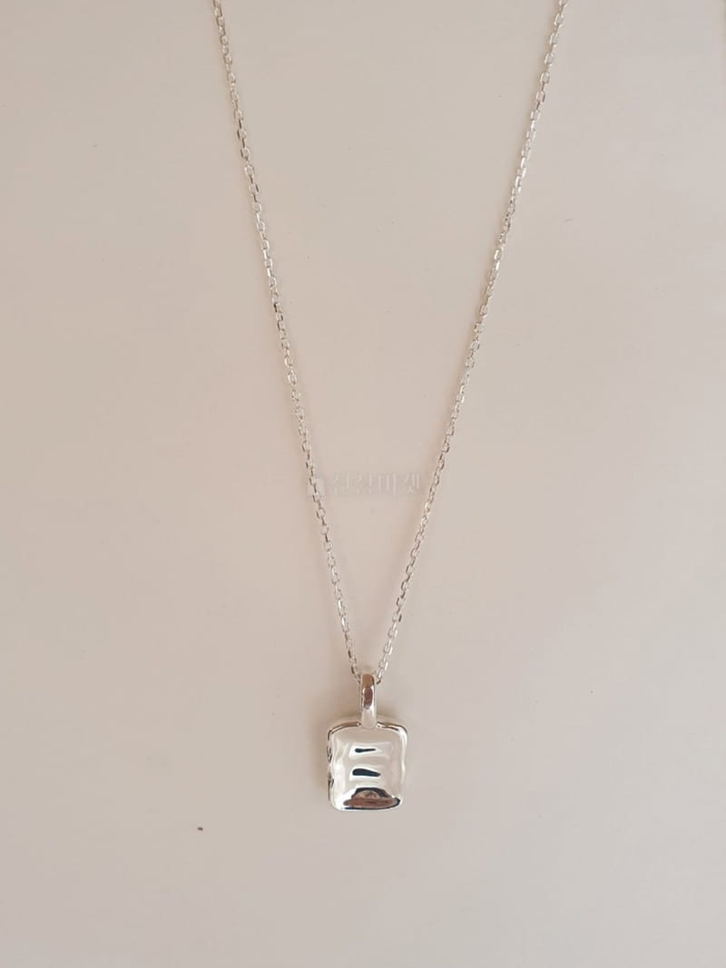 Cabinet - Korean Women Fashion - #momslook - Silver (Silver) Square Necklace