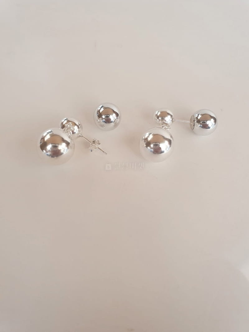 Cabinet - Korean Women Fashion - #pursuepretty - Silver (Silver) Two Earring