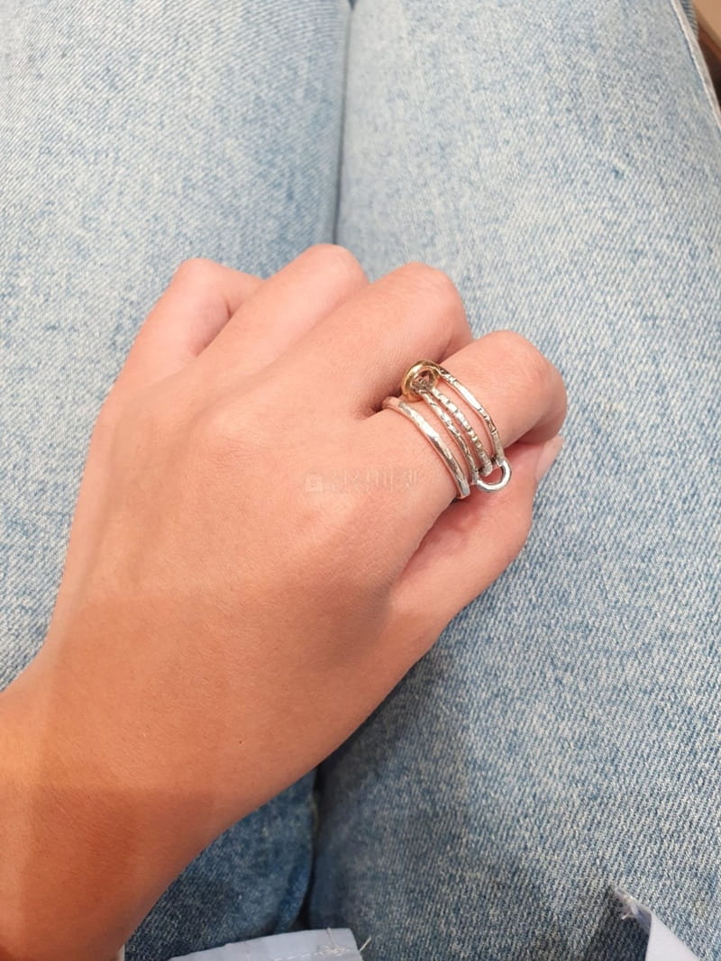 Cabinet - Korean Women Fashion - #pursuepretty - Silver (Silver 1~ 16) Handmade Ring - 3