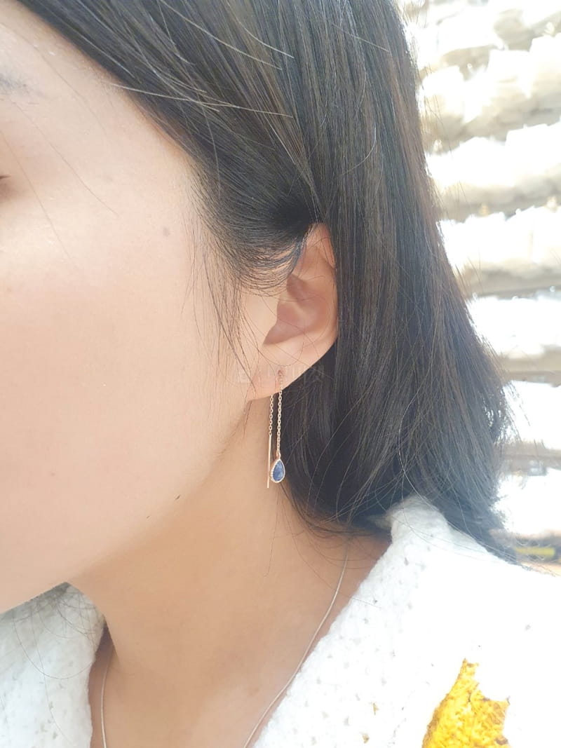 Cabinet - Korean Women Fashion - #vintageinspired - Silver (pink gold) Color Earring - 6