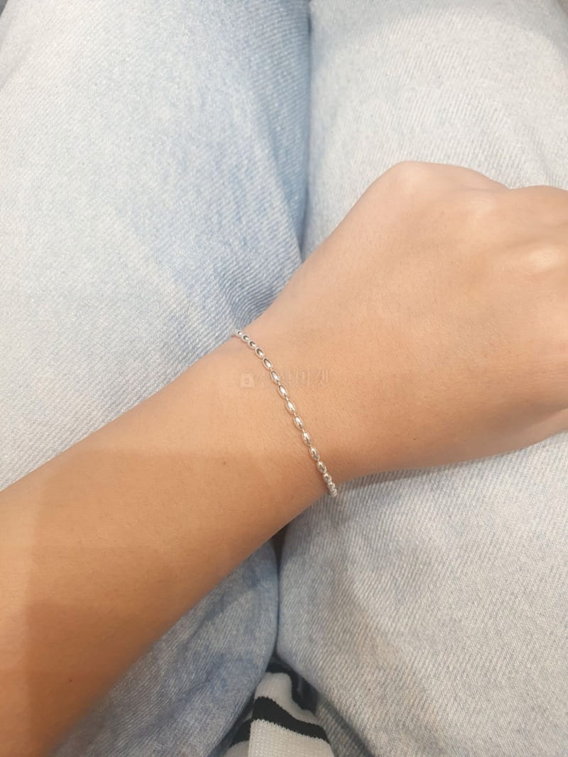 Cabinet - Korean Women Fashion - #womensfashion - Silver (Silver) Sausage Bracelet - 3