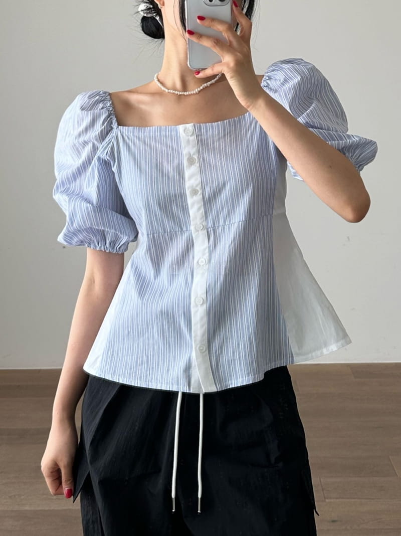 Charm - Korean Women Fashion - #momslook - Lomang Blouse - 3