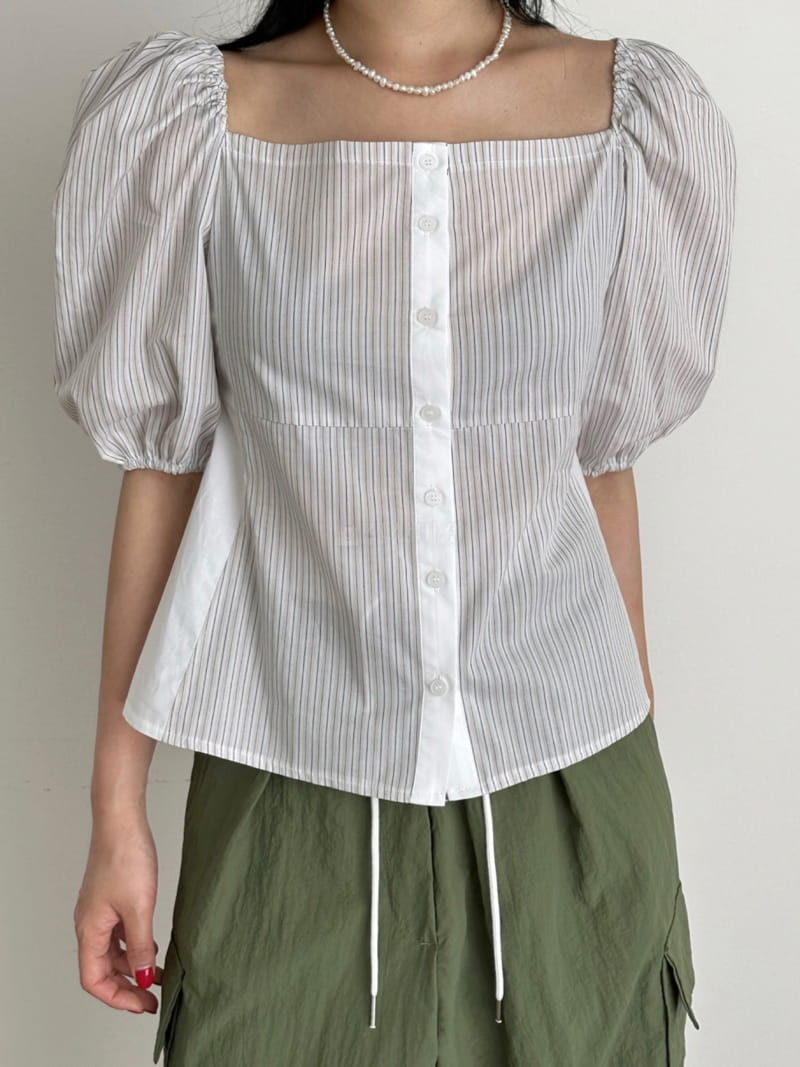 Charm - Korean Women Fashion - #vintagekidsstyle - Lomang Blouse - 6