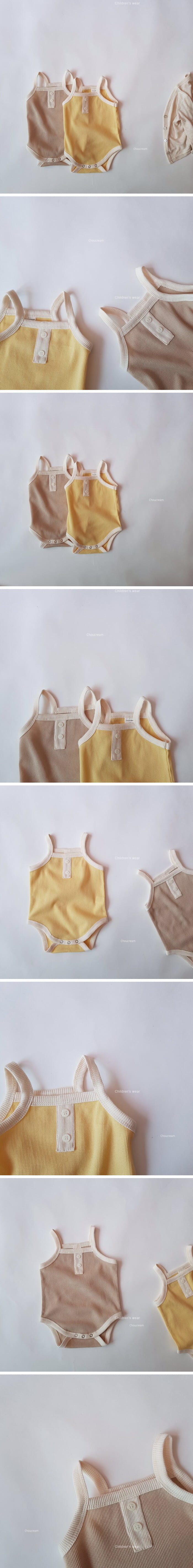 Choucream - Korean Baby Fashion - #babyoutfit - Waffle Sleeveless Bodysuit