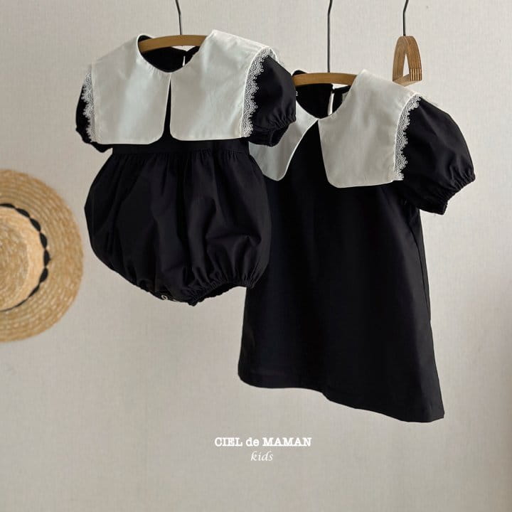 Ciel De Maman - Korean Baby Fashion - #babyboutiqueclothing - Black Bodysuit - 8